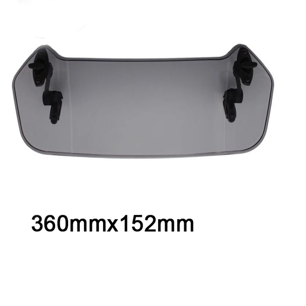 Прозрачный/дымчатый/Серый Универсальный Мотоцикл Регулируемый зажим на лобовое