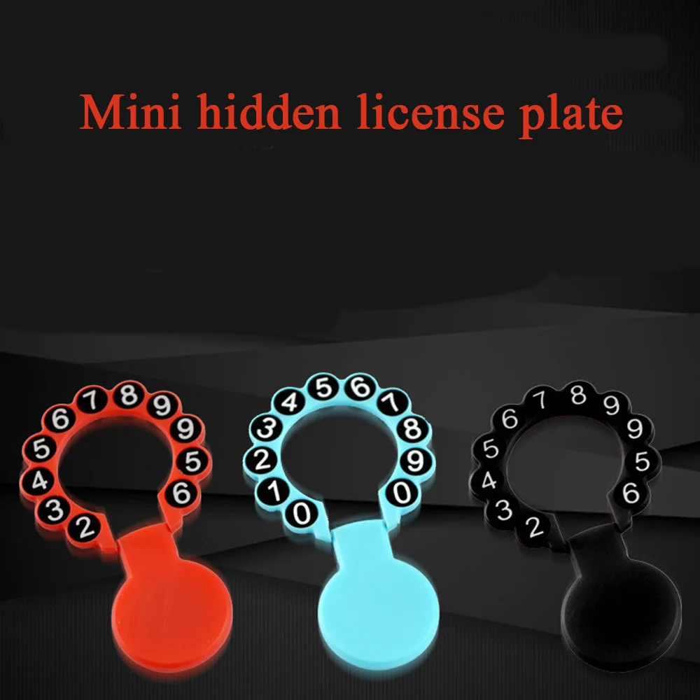 Автомобильная Временная парковочная карта номер телефона пластина Круглый Мини