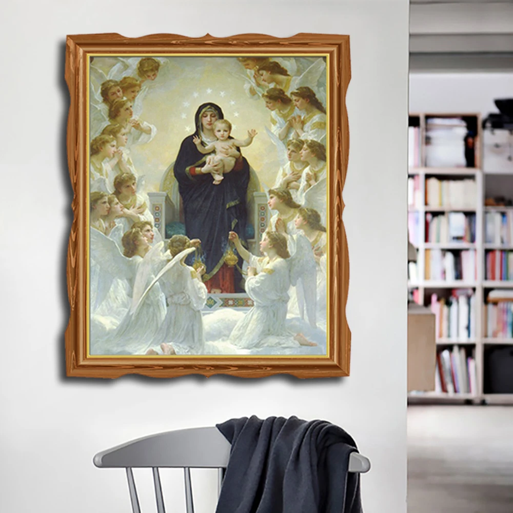 Virgin Mary by Da Vinci настенные художественные картины холст с печатью постера живопись, каллиграфия декоративная картина для гостиной дома