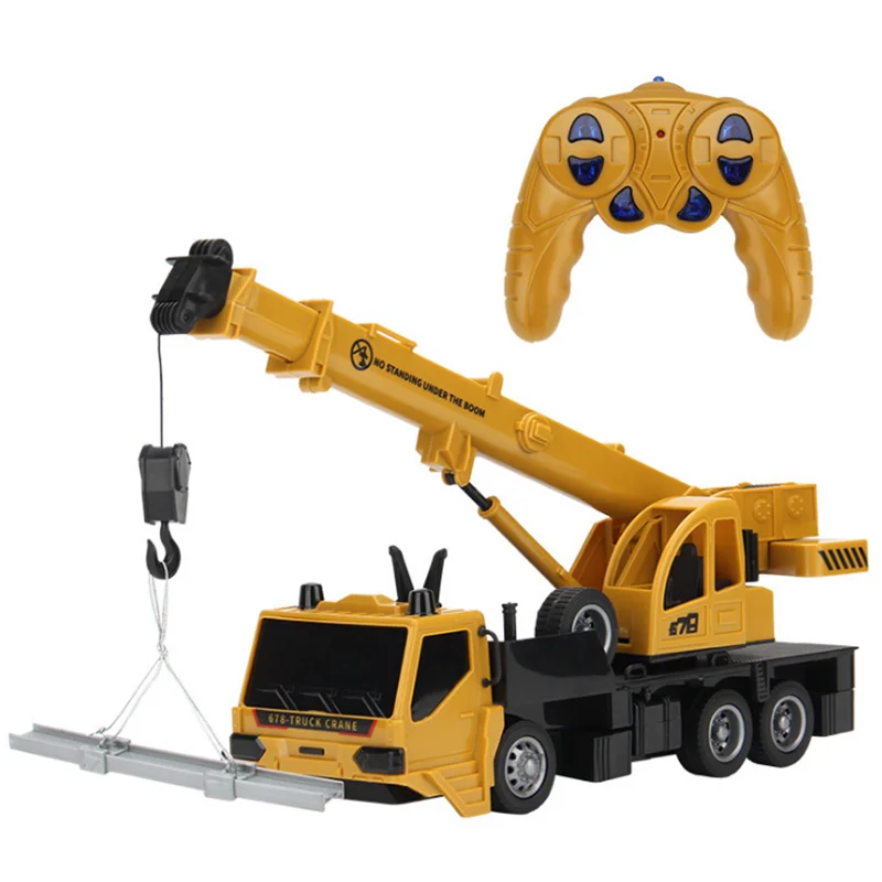 Радиоуправляемый подъемный кран модель инженерного автомобиля игрушки для