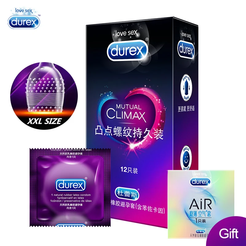 Durex специальные презервативы взаимный климакс XXL безопасная задержка рифленые