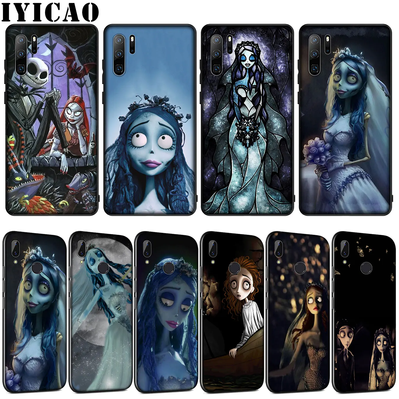 Мягкий силиконовый чехол IYICAO Tim Burtons для трупа невесты Huawei P30 P20 Pro P10 P9 Lite Mini 2017 2016 P