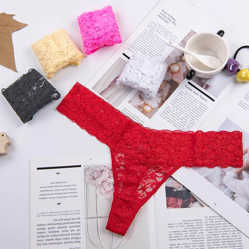 XL-4XL, большой размер, кружевное хлопковое женское бикини, сексуальные стринги, стринги, нижнее белье, трусики, женские трусики, Т-образная спина, интимное белье, 1 шт. zx104 hsh - Цвет: zx104hong