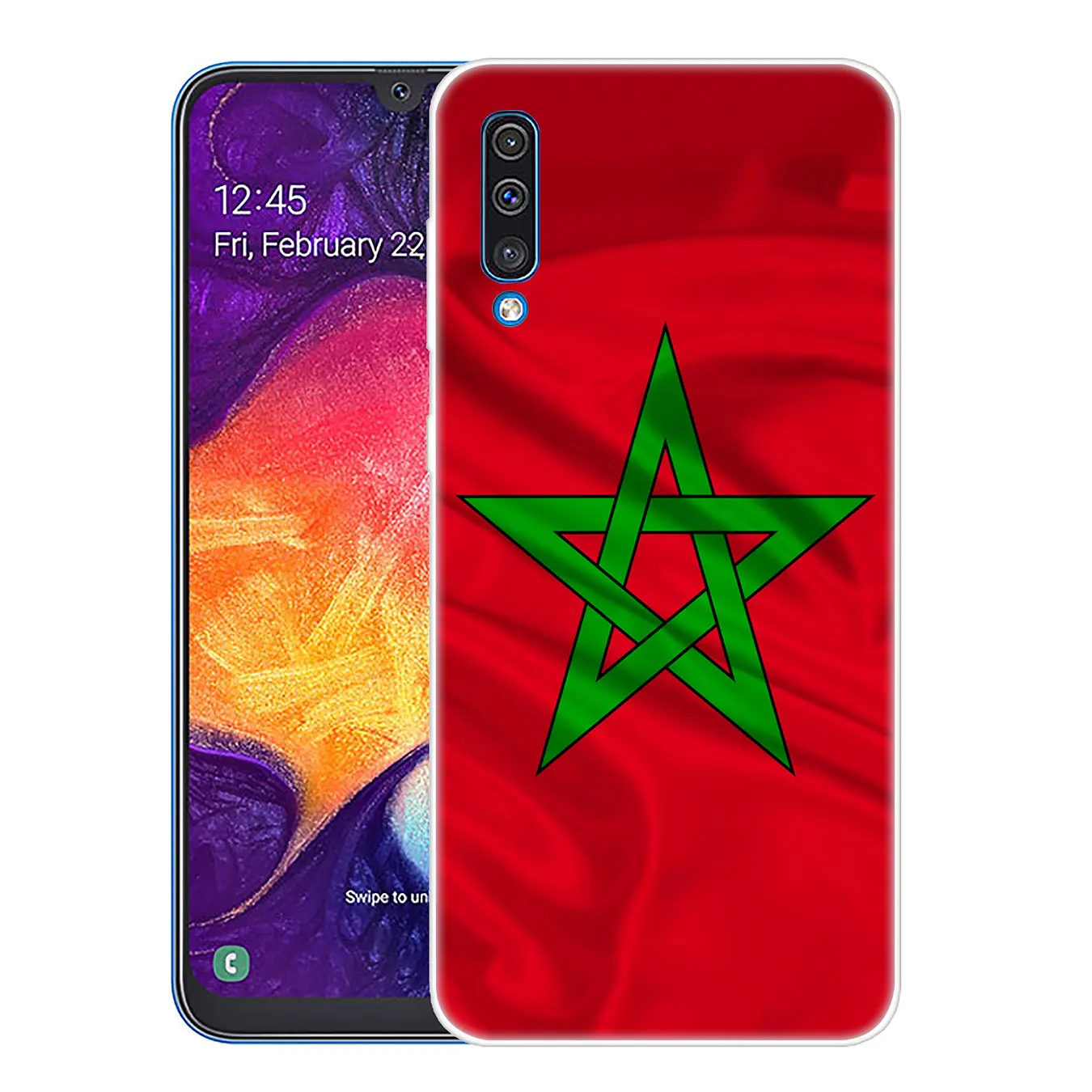 6 Lavaza с изображением флага Марокко футбол чехол для телефона чехол для samsung Galaxy A70 A60 A50 A40 A30 A20 A10 M10 M20 M30 M40 A20e крышка - Цвет: 6