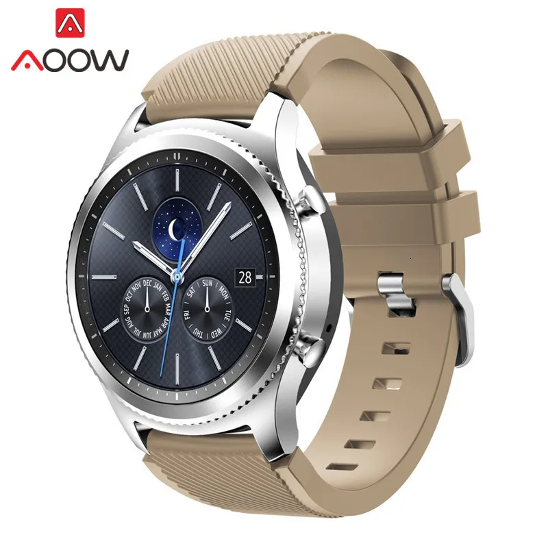 22 мм силиконовый ремешок для часов для samsung Galaxy Watch 46 мм huawei Watch GT Активный браслет ремешок для gear S3 Frontier Classic