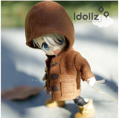 

OB11 GSC Molly doll dress Classic British style hoodie coat Preppy over the knee dress doll accessories
