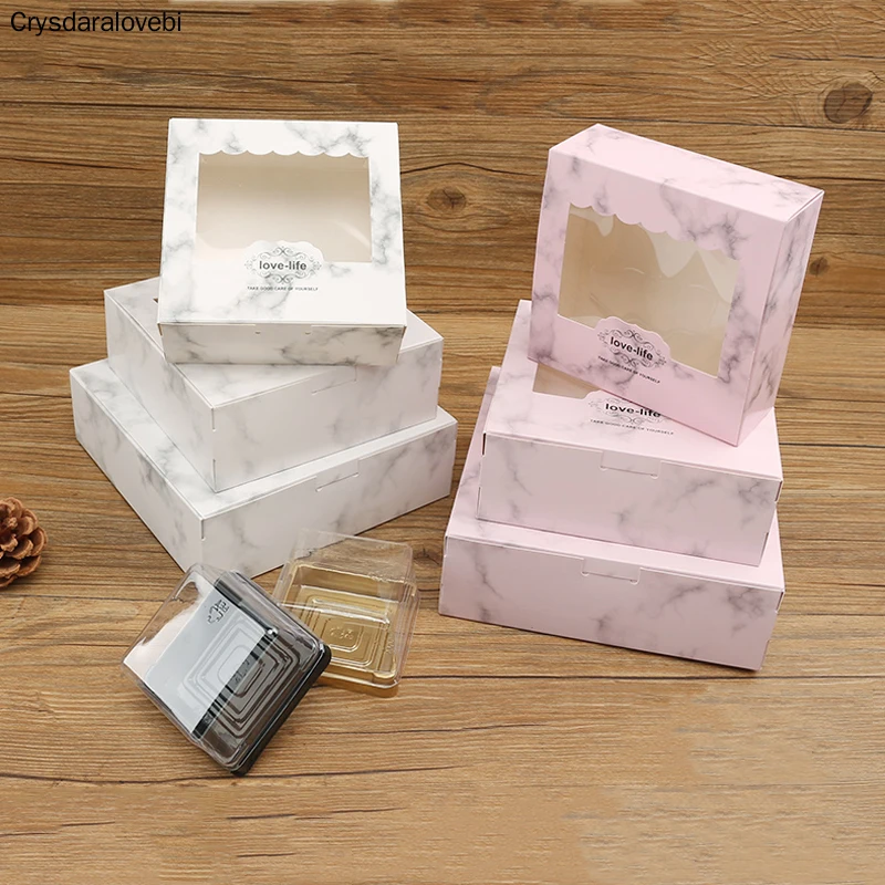Cake Box Wedding Gifts For Guests Food Cookies Candy Box Baby Shower Christmas Gift Wrap With Window