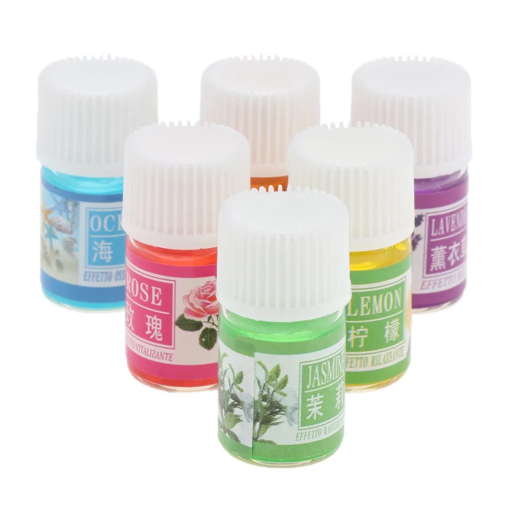 6 шт. косметическое эфирное масло для ароматерапии 100% Чистое базовое подарочный