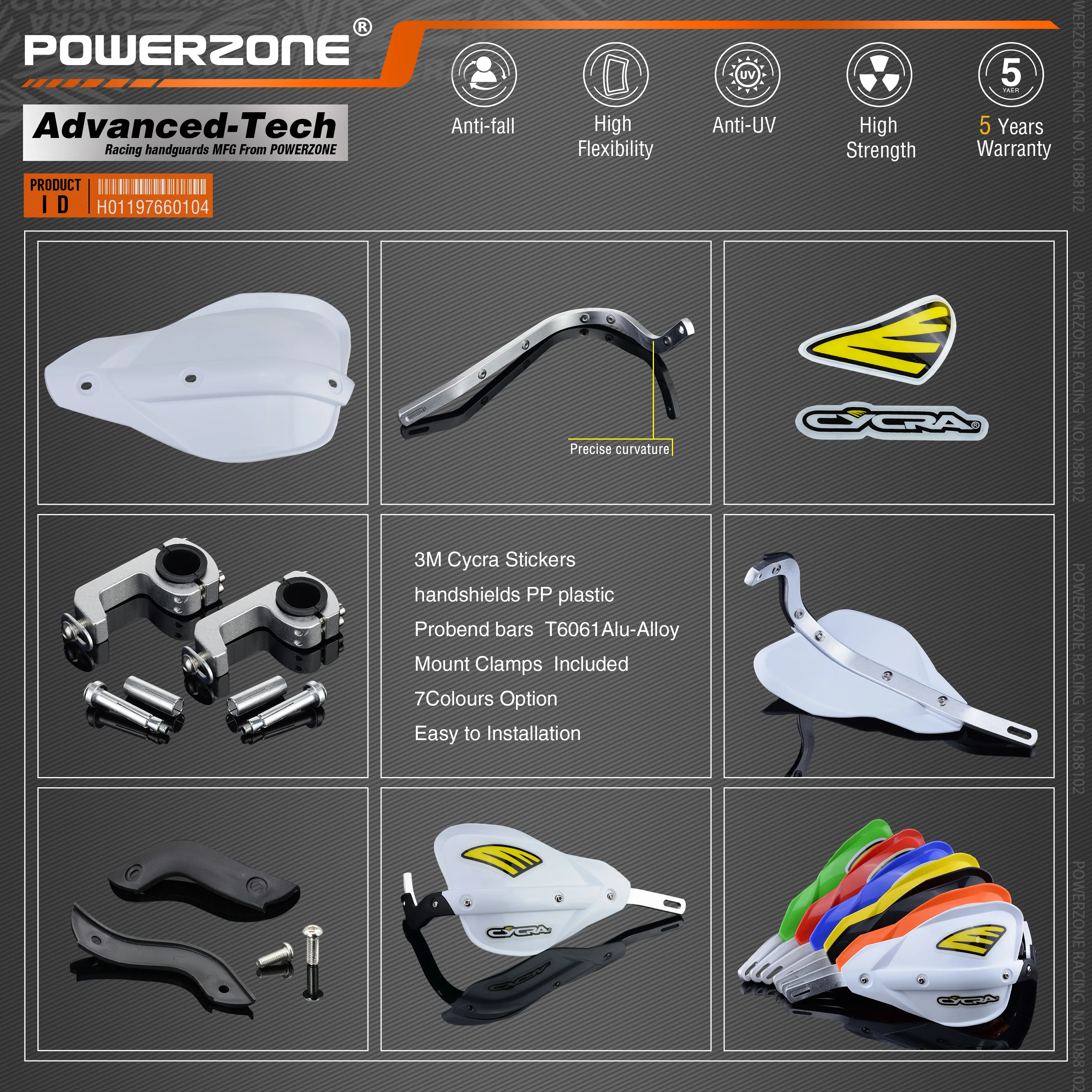 Powerzone Мотоцикл Байк ATV Руль рукавицы для KTM ADV EXC Enduro Husqvarna FE TE WRF CRF YZF rmz KXF KLX