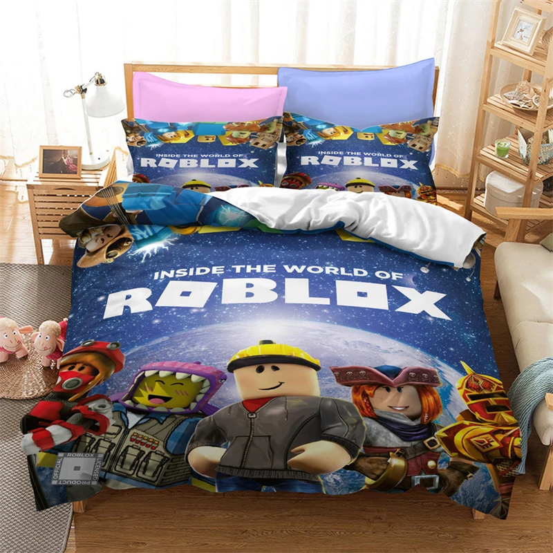 Комплект постельного белья Robloxs с 3d рисунком из мультфильма сделай сам набор