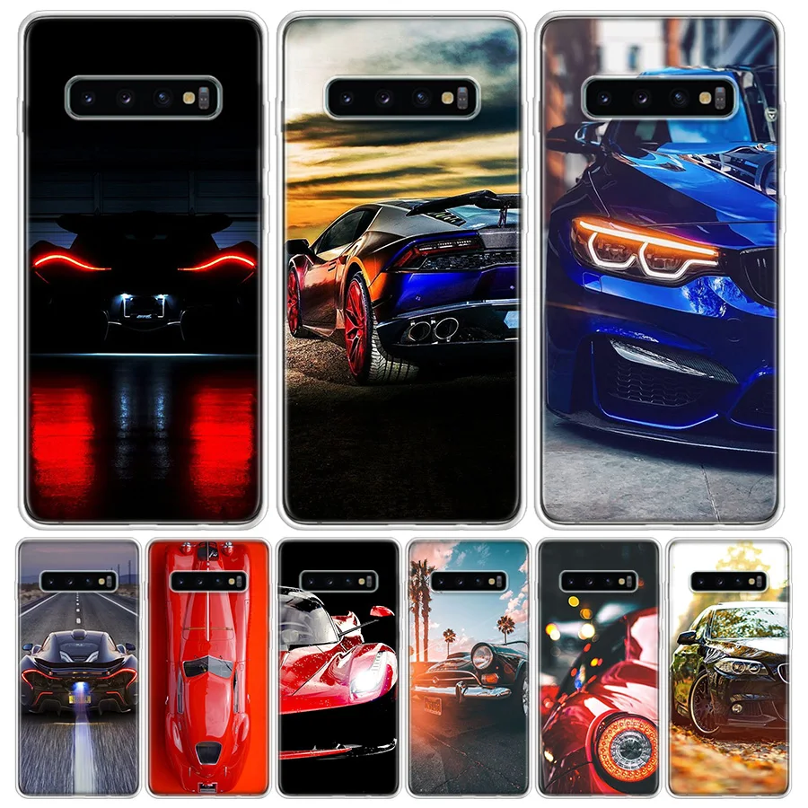 Красный спортивный автомобильный Классический чехол для телефона Samsung Galaxy A51 A71 A50