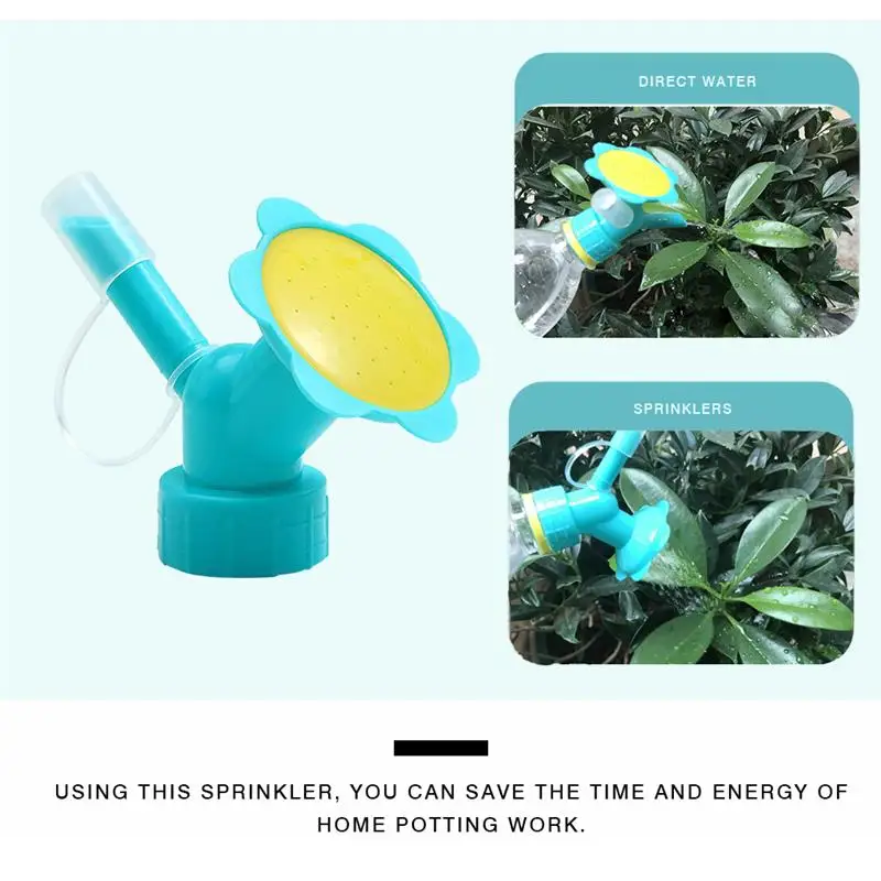 

Drink Bottle Watering Spray Home Garden Flower Shop Plant Irrigation Sprinkler PP Nozzle Blue