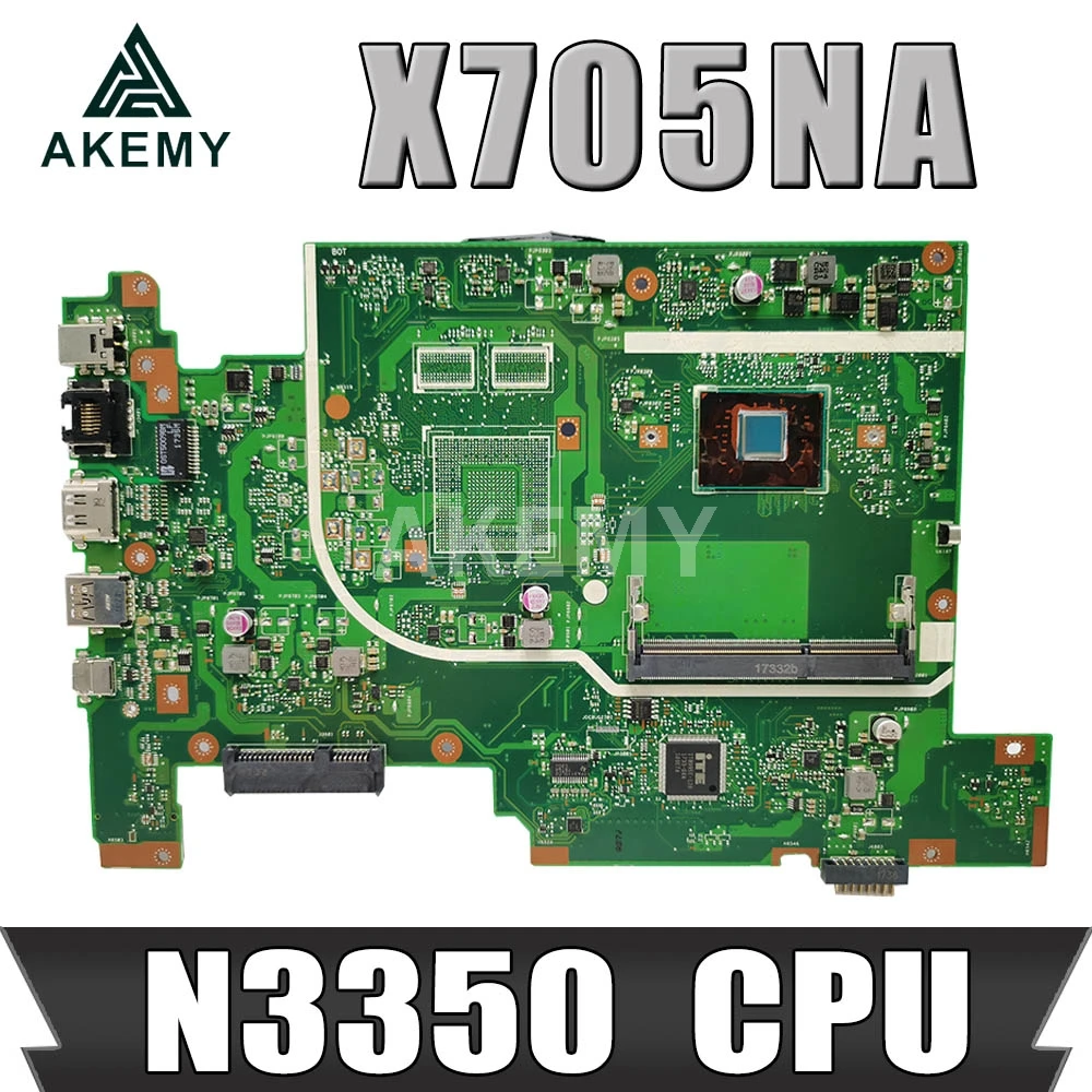 

Для ASUS Vivobook 17 X705NA X705NC X705N X705UA X705 Материнская плата ноутбука N3350 CPU HD GMA