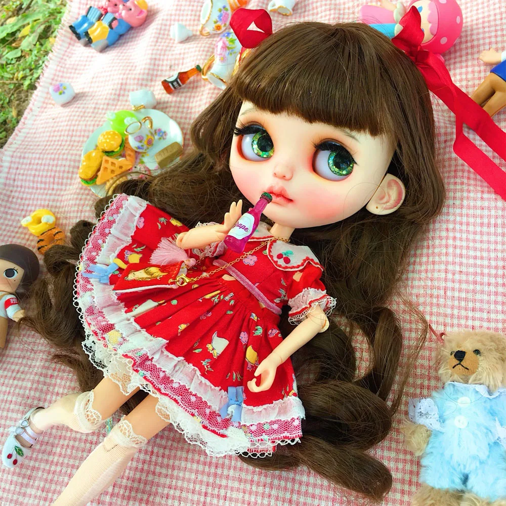 1/6 blyth кукла игрушка bjd совместное тело белая кожа для волос с суставом тела