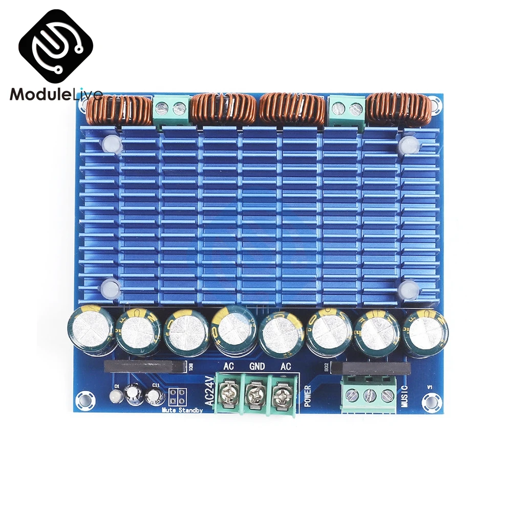 XH M252 TDA8954TH AC 24V сверхмощный модуль цифрового усилителя стерео двухчиповый