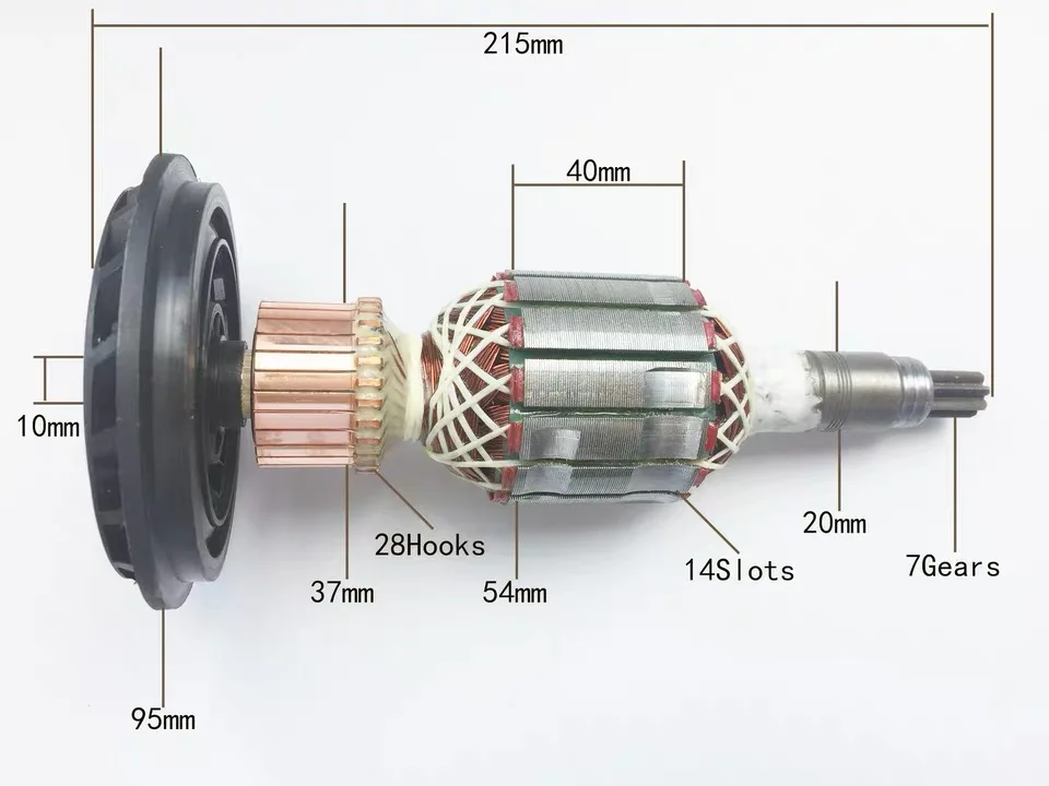 220V 240V GSH 11E якорь ротора для BOSCH GSH11E GBH11DE GBH 11DE отбойный молоток запасные части|armature