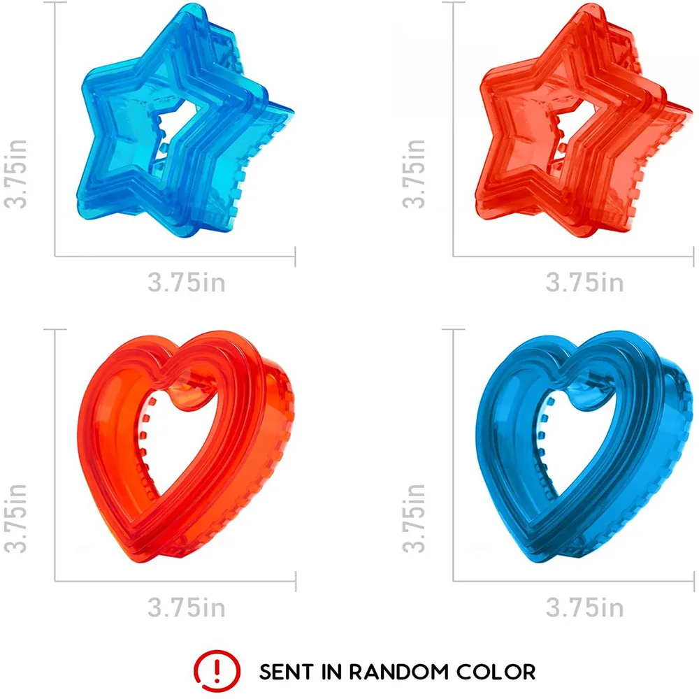 2 шт. сэндвич-резак и герметик в форме сердца звезды декрустер сэндвич-мейкер хлеб