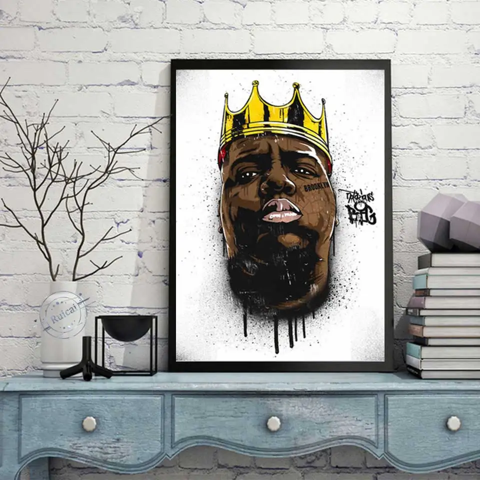 Брезентовая живопись известная B.I.G. Плакат Biggie Тупак Шакур 2pac плакат и принты