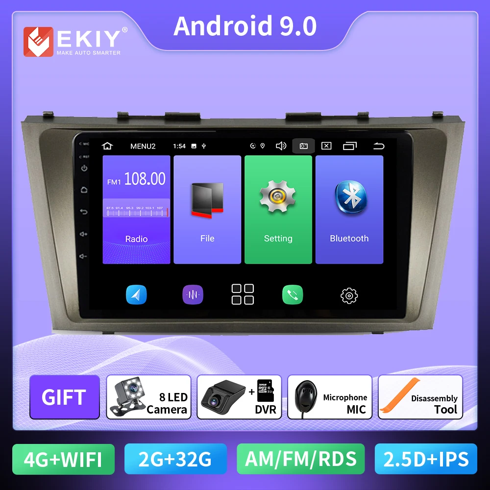 

Мультимедийный проигрыватель, Автомагнитола для Toyota Camry 2006-2011, GPS-навигация, стерео радио No 2din, 2 din, Android, DVD, DSP