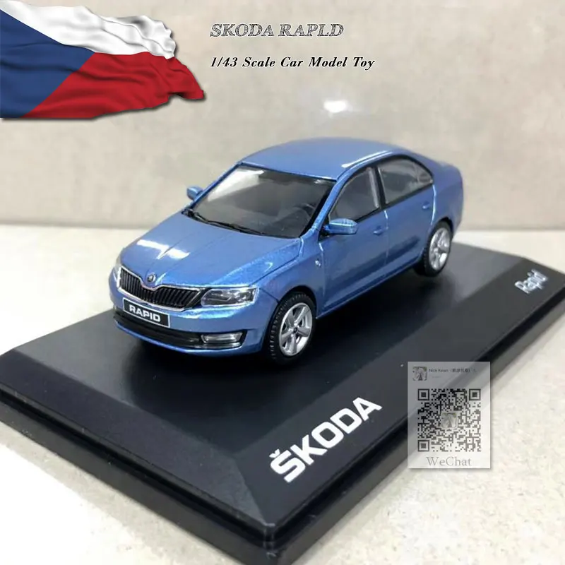 ABREX 1/43 реальные игрушки SKODA RAPLD литая металлическая модель автомобиля игрушка для
