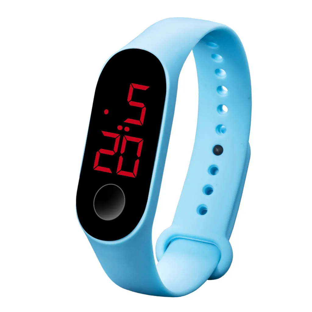 Светодиодный электронный спортивные часы женские мужские модные светящиеся