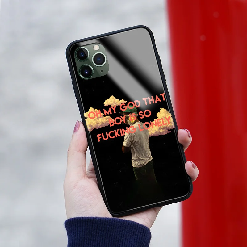 Слоган Tyler the Creator Trend мягкий силиконовый стеклянный чехол для телефона iPhone 6 6s 7 8 Plus