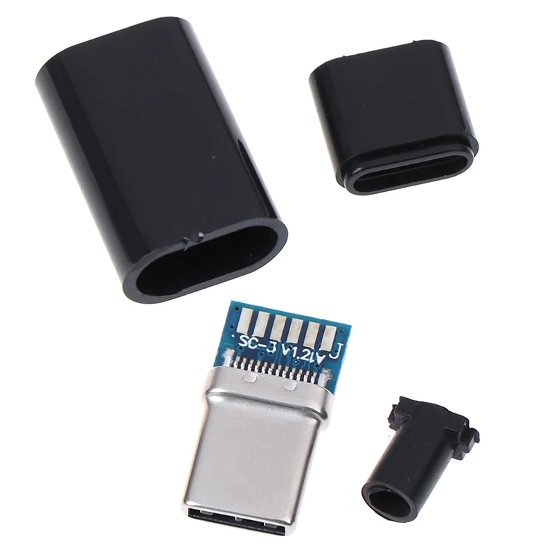Тип с портом типа C Мужской Разъем USB 3.1 сварки данных OTG линии Интерфейс DIY кабель