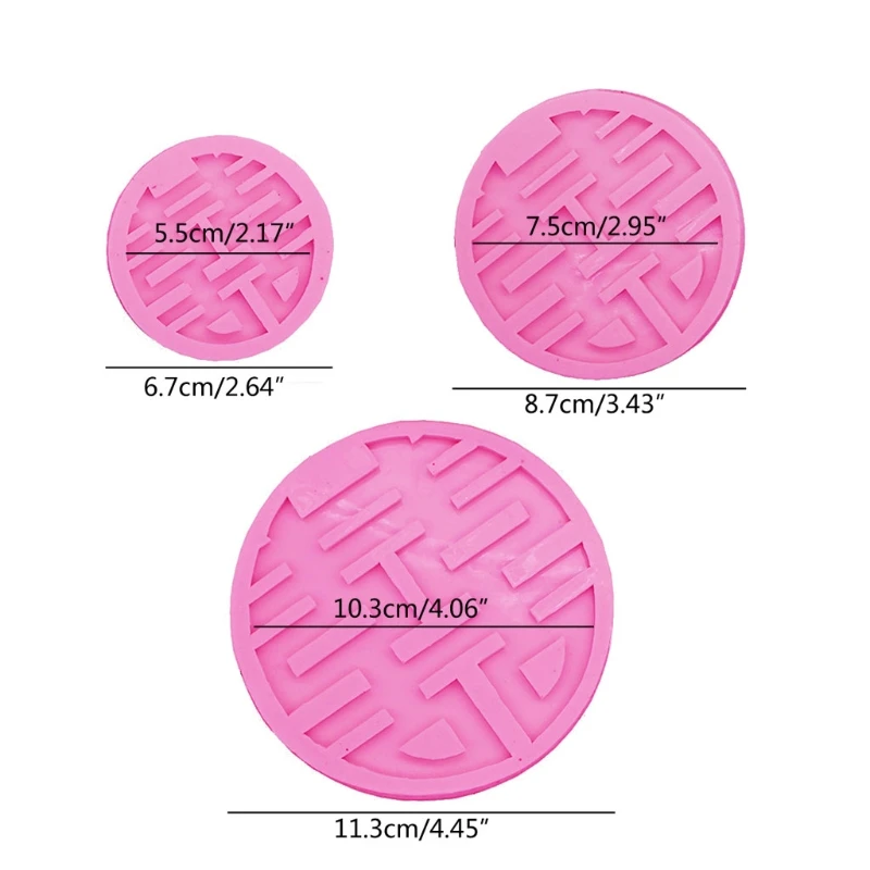 

3 Size Chinese Double Happiness Silicone Mold Wedding Cake Decor Sugarcraft Candies Clay Epoxy Resin Soap Mold Kit Craft