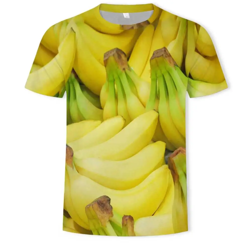 

Banana Man's T-shirt Clothing Fruit Fashion 3Dt-shirt Men's Picture T-shirt Men's Clothes 2021