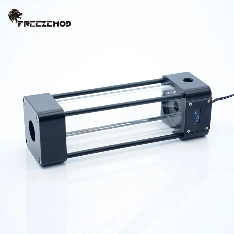 Квадратный кулер для воды компьютера FREEZEMOD акриловый резервуар с ЖК-дисплеем 2020