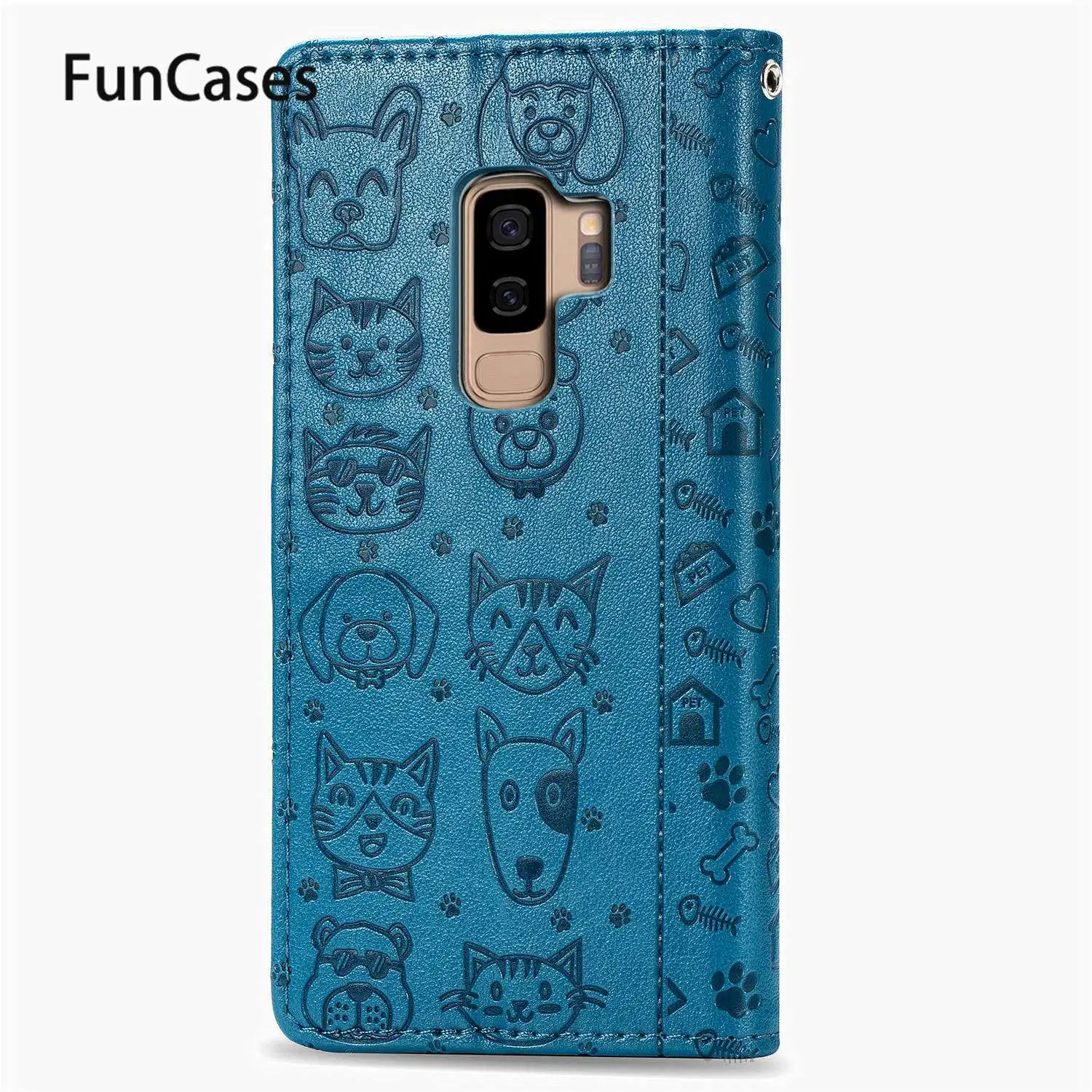 Чехлы с рисунками для Samsung S9 Estuche из искусственной кожи флип-кейс Galaxy telefoon S8 Plus S10