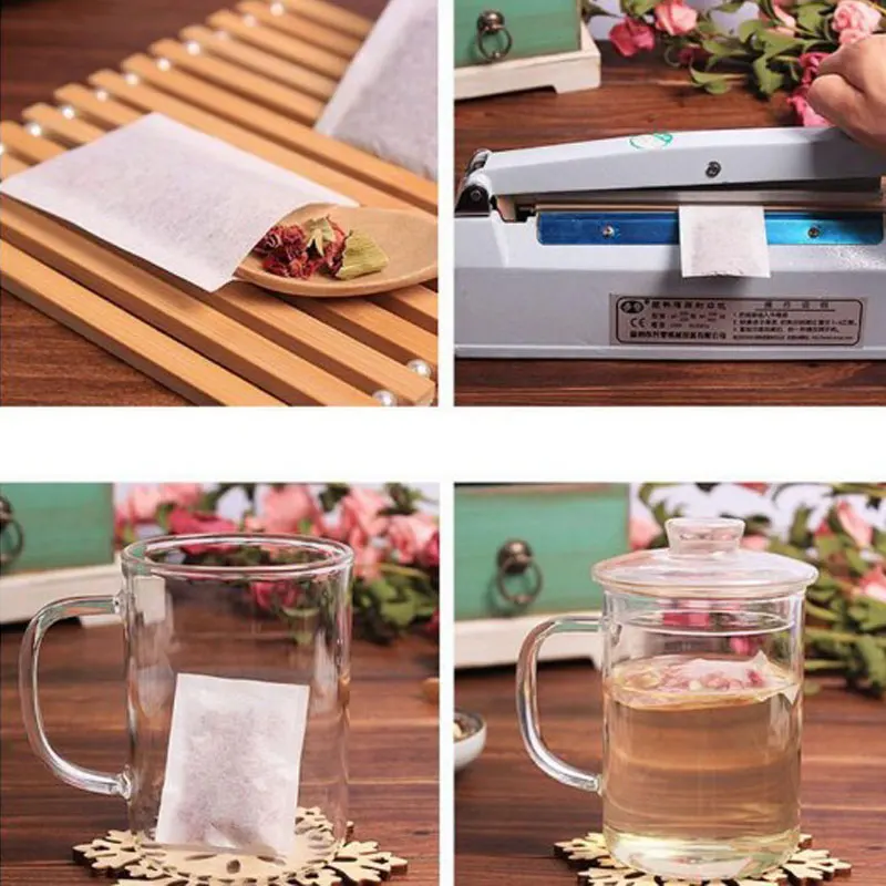 Пустые чайные пакетики термоуплотнительная фильтровальная бумага для трав