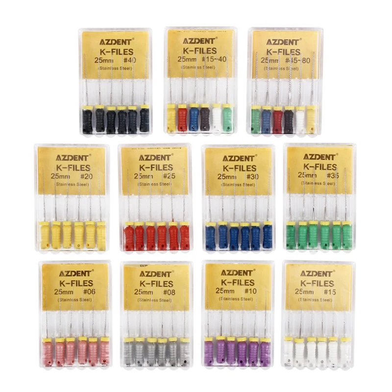 

AZDENT Hand-use Stainless Steel K File To Enlarge The Needle Dental Material