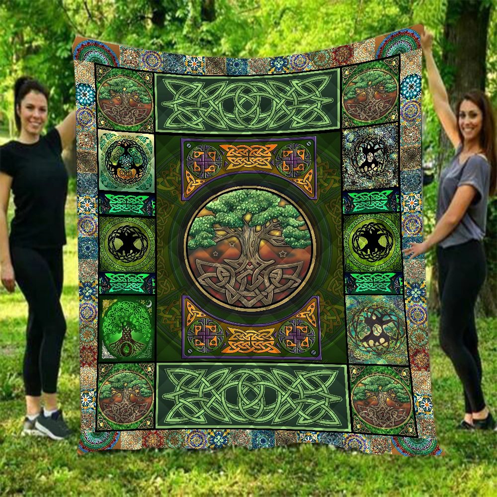 Прямая поставка 3D одеяло в стиле Св. Патрика для женщин детей взрослых постельное