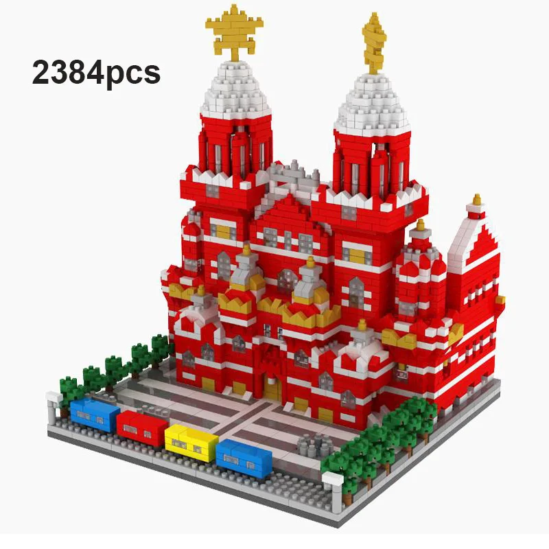 Наволочки с принтом Лондона и Биг-Бена Arc de Triomphe Париж тадж махал Пирамида легоед Строительные блоки Набор DIY рождественские подарки - Цвет: 067 no box