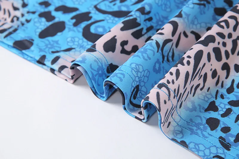 Camouflage leopard Printed Hollow Out Halter Crop Tops and High waist Mini Skirt Summer beach Party Club Sets 2 Piece Suits |