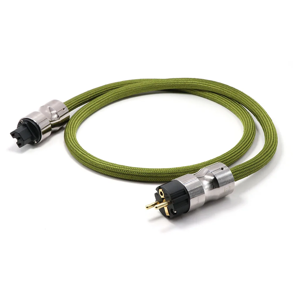 Hi Fi аудио OCC 4 квадратный шнур питания AC EU SCHUKO power line Audiophile Hifi питания|Кабели VGA| |