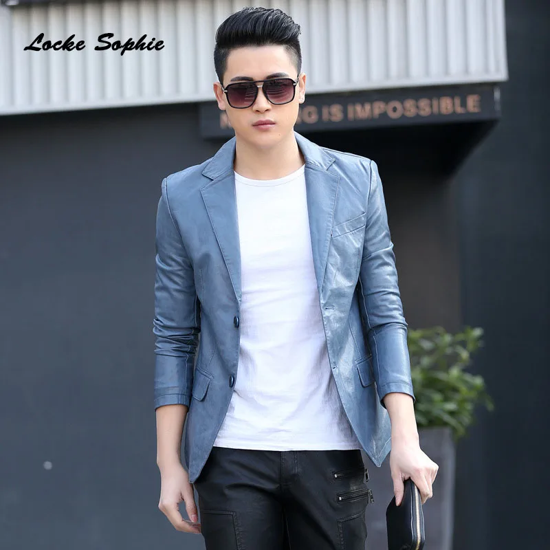 Мужская модель локомотивная куртка блейзеры осень 2020 искусственная кожа