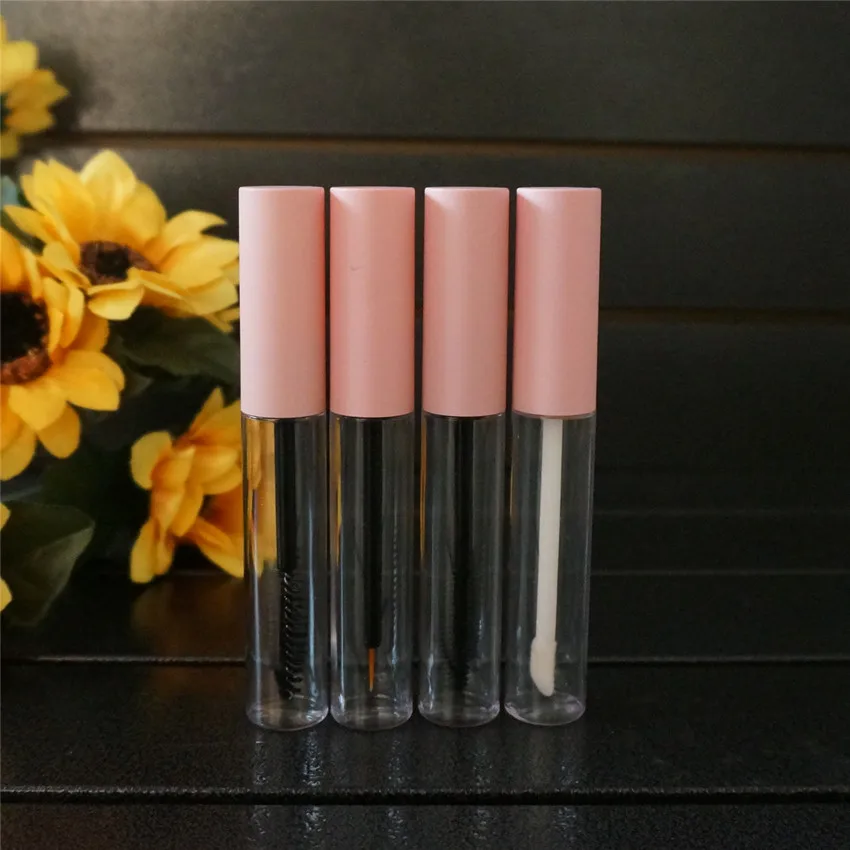 

10/20/30/50/100pcs 10ml Empty Cosmetic Packing Containers Makeup Frosted Mascara Tubes Eyelash Cream Refillable Bottle Pink Cap