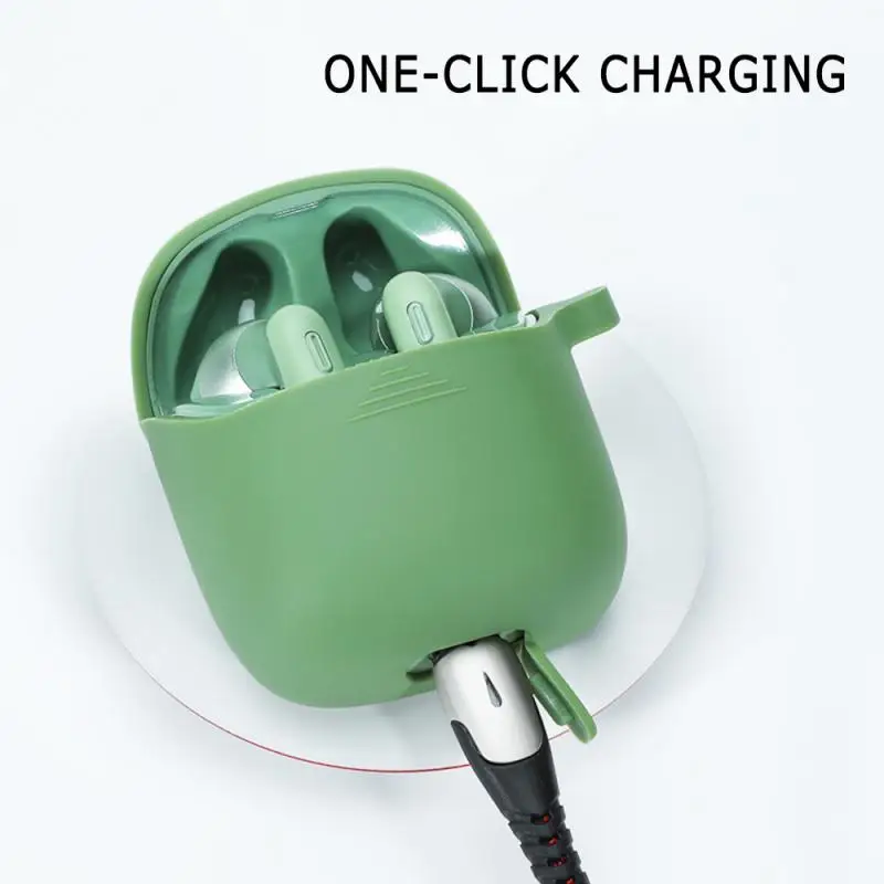 В наличии! TWS силиконовый однотонный защитный чехол Bluetooth гарнитура для JBL Tune 220