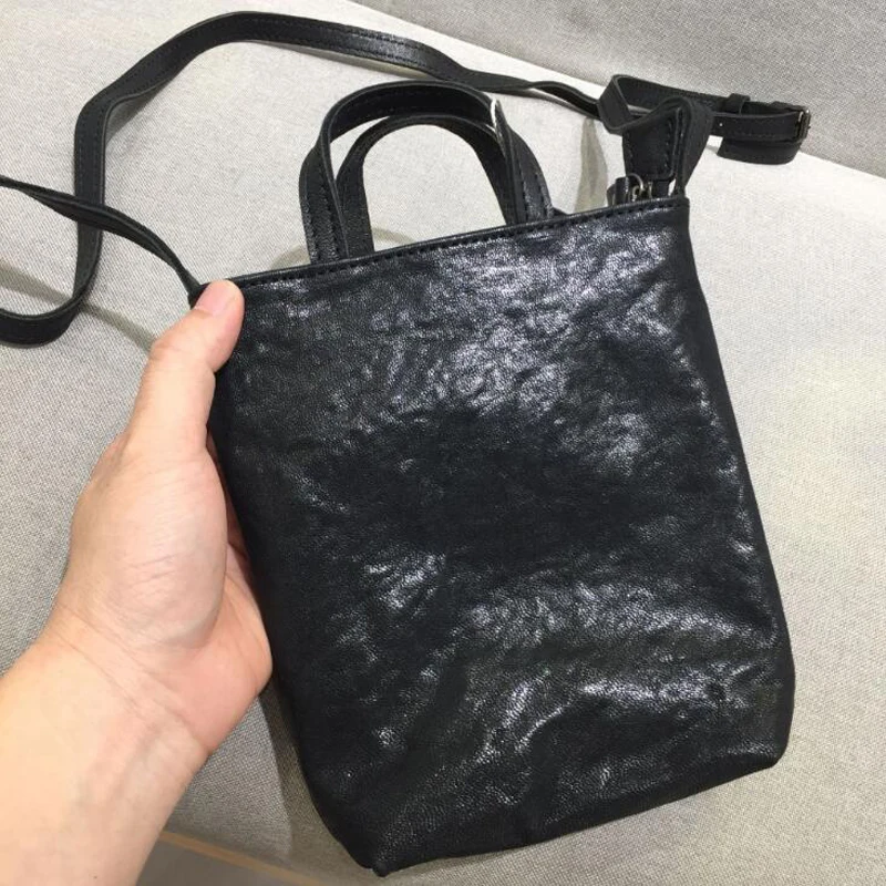 

NIUBOA Women Soft Sheepskin Shoulder Bag Genuine Leather Solid Messenger Bag Female Casual Zipper Shopping Purse Handbag Sac