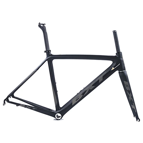 BXT gray logo BXT T800 карбоновая рама для шоссейного велосипеда, велосипедная Рама, супер светильник 980g Di2/Механическая гоночная карбоновая рама - Цвет: BXT gray logo