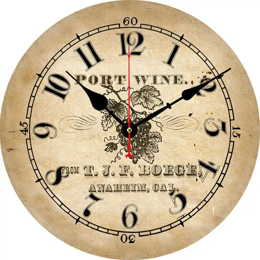 Fruit Clock V Антикварные настенные часы, кухонные часы, потертые Ретро часы для декора кухни, Новое поступление - Цвет: Fruit Clock V