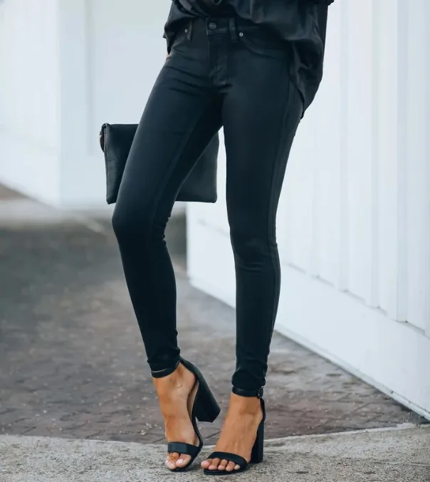 

Low Waist Slim Jeans for Women Black