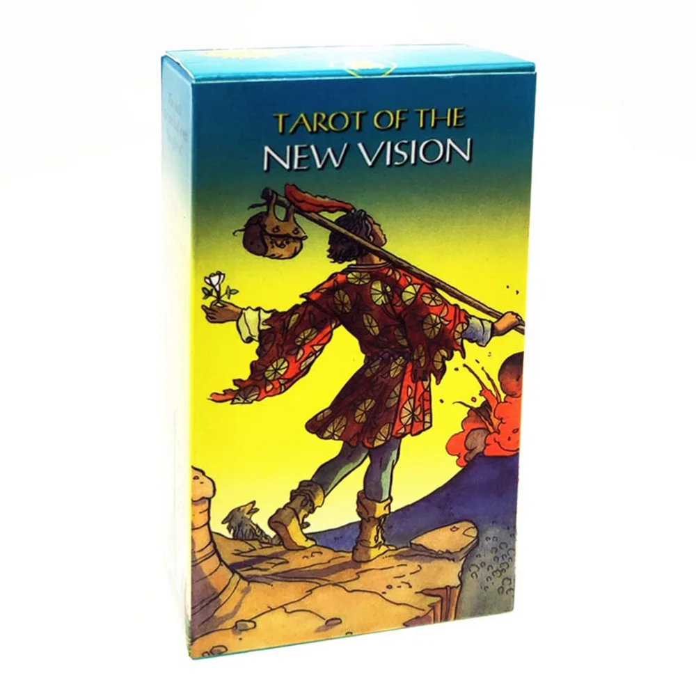 

78 Cards Tarot Deck New Vision Shine Waite Card Holographic Tarot Family Playing Tarot Cards Divination
