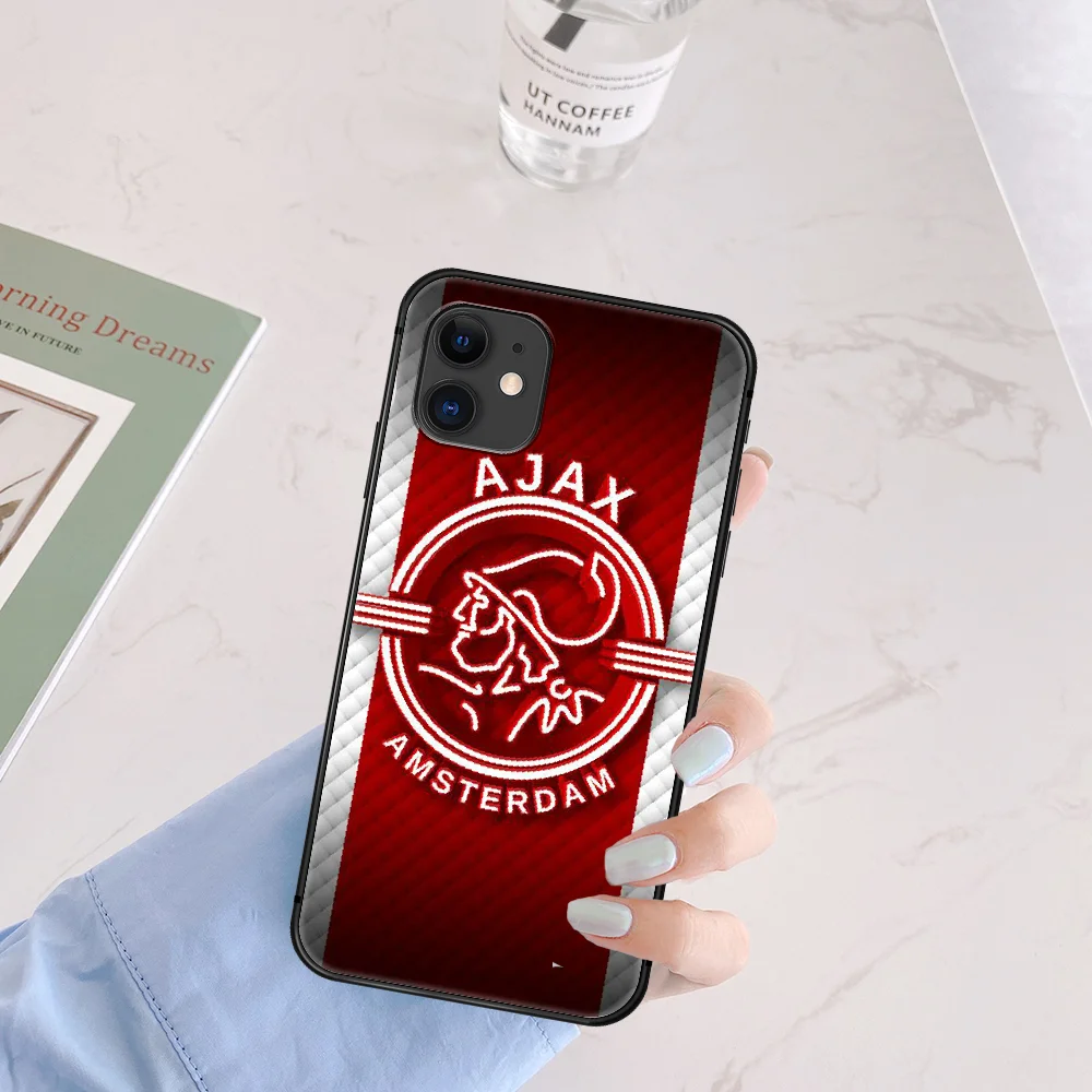 

Ajax Team Phone Case For Iphone 5 5S SE 2020 6 6S 7 8 Plus 11 12 Mini X XS XR Pro Max black Cell Painting Funda Silicone Back