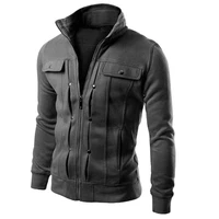 plus size jackets men stand collar long sleeve jackets slim zipper jackets fashion business jacket outdoor jacket for men 4xl