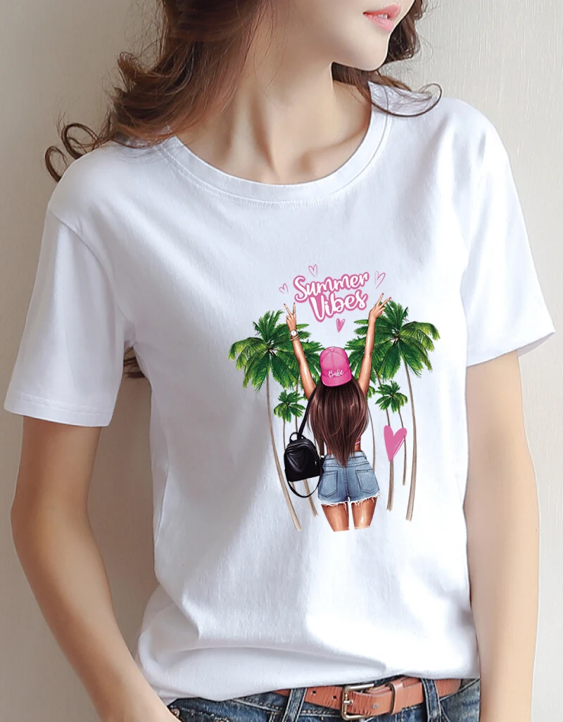 Женские летние нашивки для футболок платьев модные виниловые моющиеся