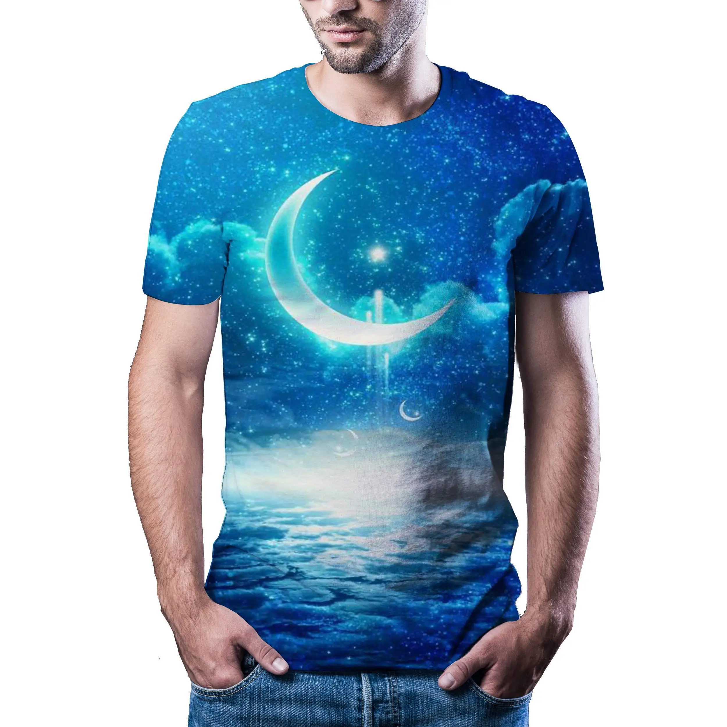 

2020 New Men'S Hot Brand Men'S Casual Hip Hop 3d Printing T-Shirt 3d Natural Fun T-Shirt Men'S Clothes T-Shirt Summer Asian Size