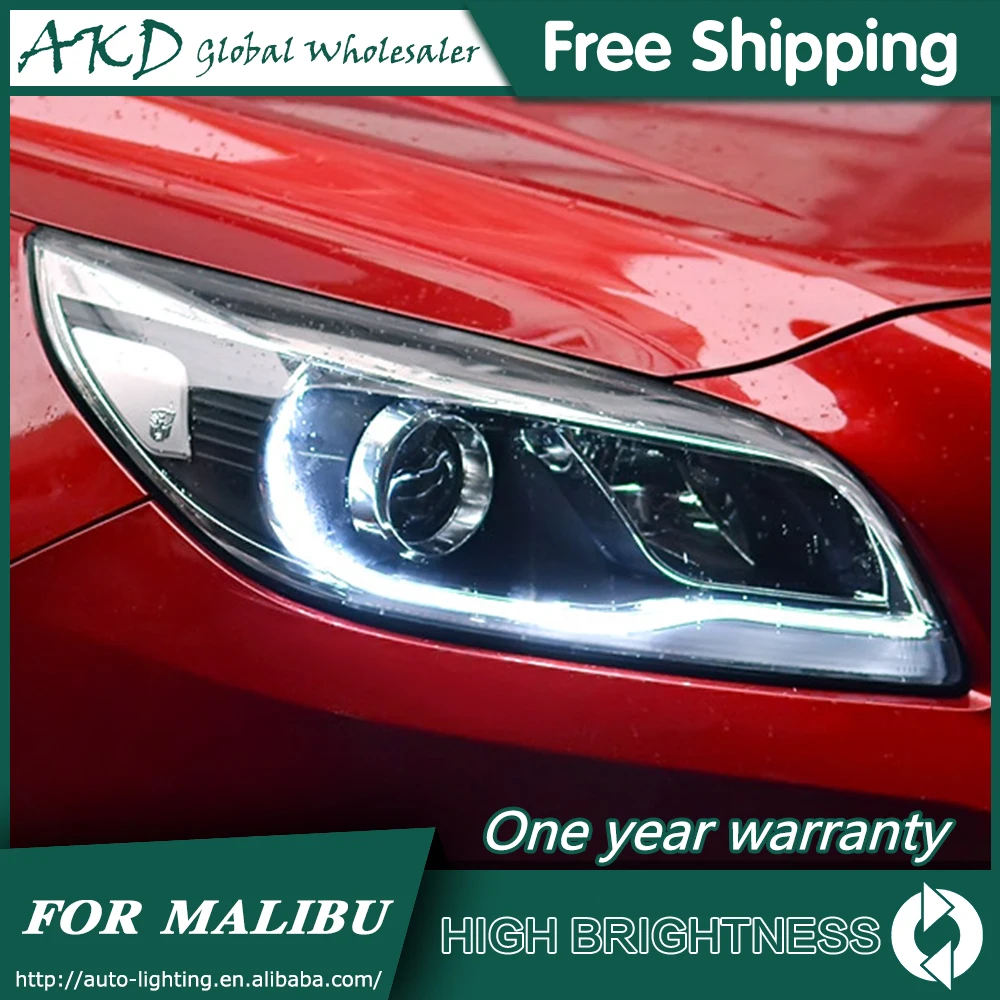 AKD автостайлинг для Chevrolet Malibu фары 2012 2016 светодиодный ные DRL Биксеноновые линзы